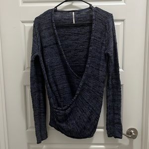 Free People wrap sweater